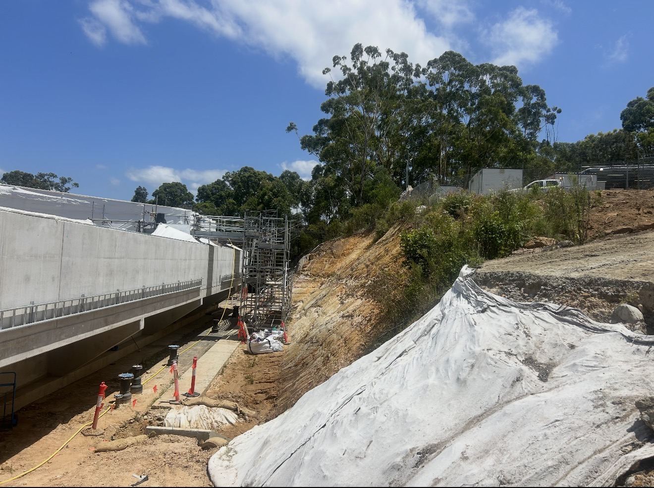 Batter before drainage works