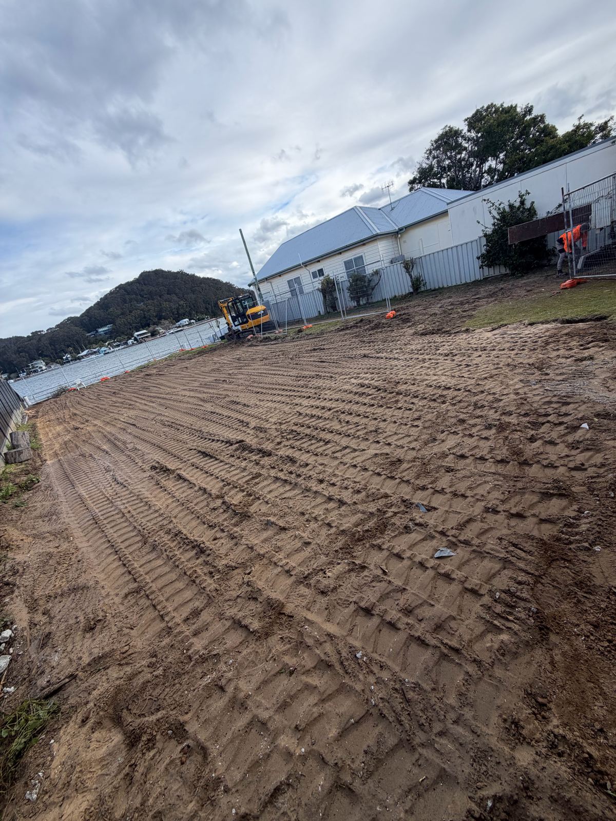 Site prepared and levelled